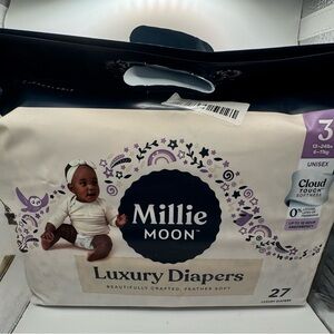 Millie Moon Luxury Diapers - Soft White